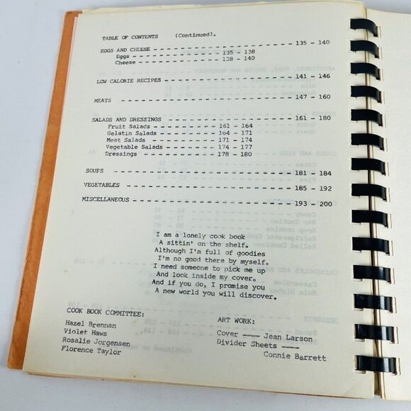 What's Cookin Spiral Cookbook Underwood Hills Presbyterian Church Omaha NE 1973 - Picture 11 of 12